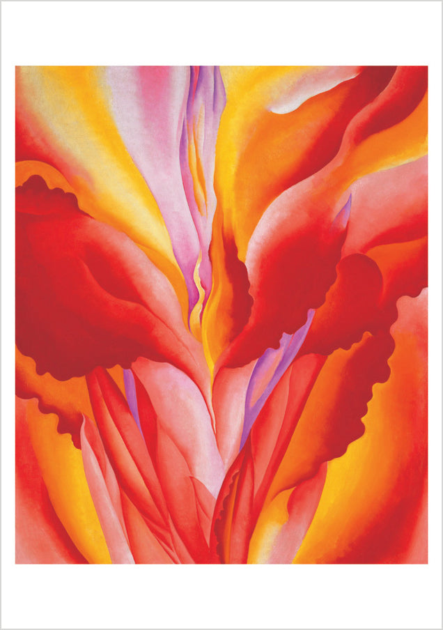 pomegranate-boxed-notecards-o-keeffe-abstract-flowers-gru-karten-20-karten-set image 2