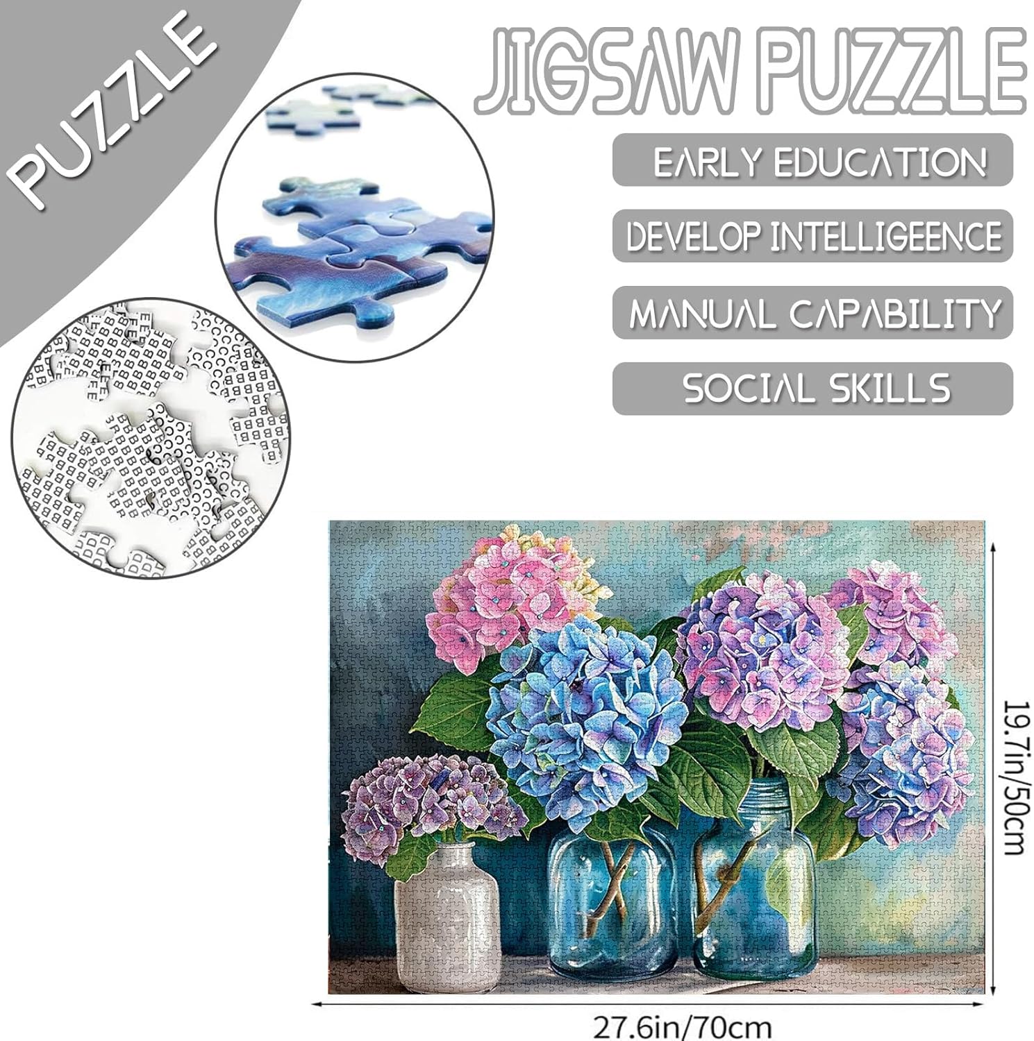 tucocoo-hydrangea-bottle-vase-puzzle-1000-teile-hortensie image 4