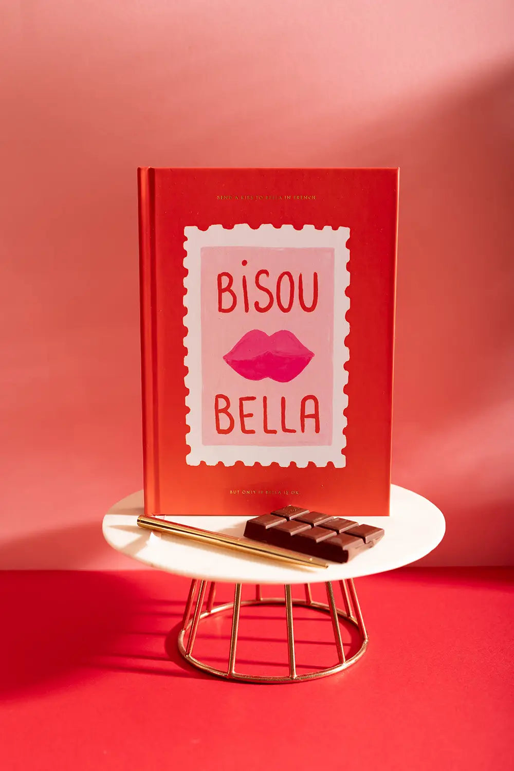 all-the-ways-to-say-bisou-bella-notizbuch-a5-hardcover-liniert-rot image 2