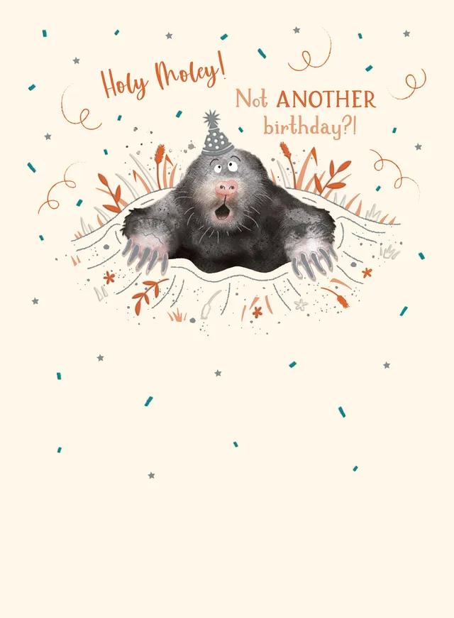 otter-house-animal-crackers-geburtstagskarte-holy-moley-maulwurf image 1