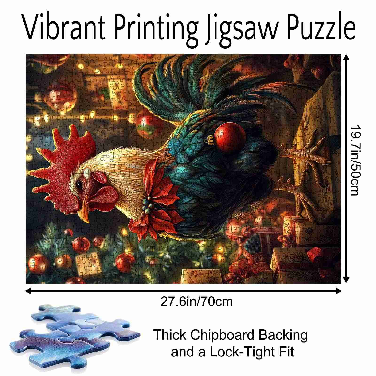tucocoo-christmas-rooster-puzzle-1000-teile-weihnachten image 5