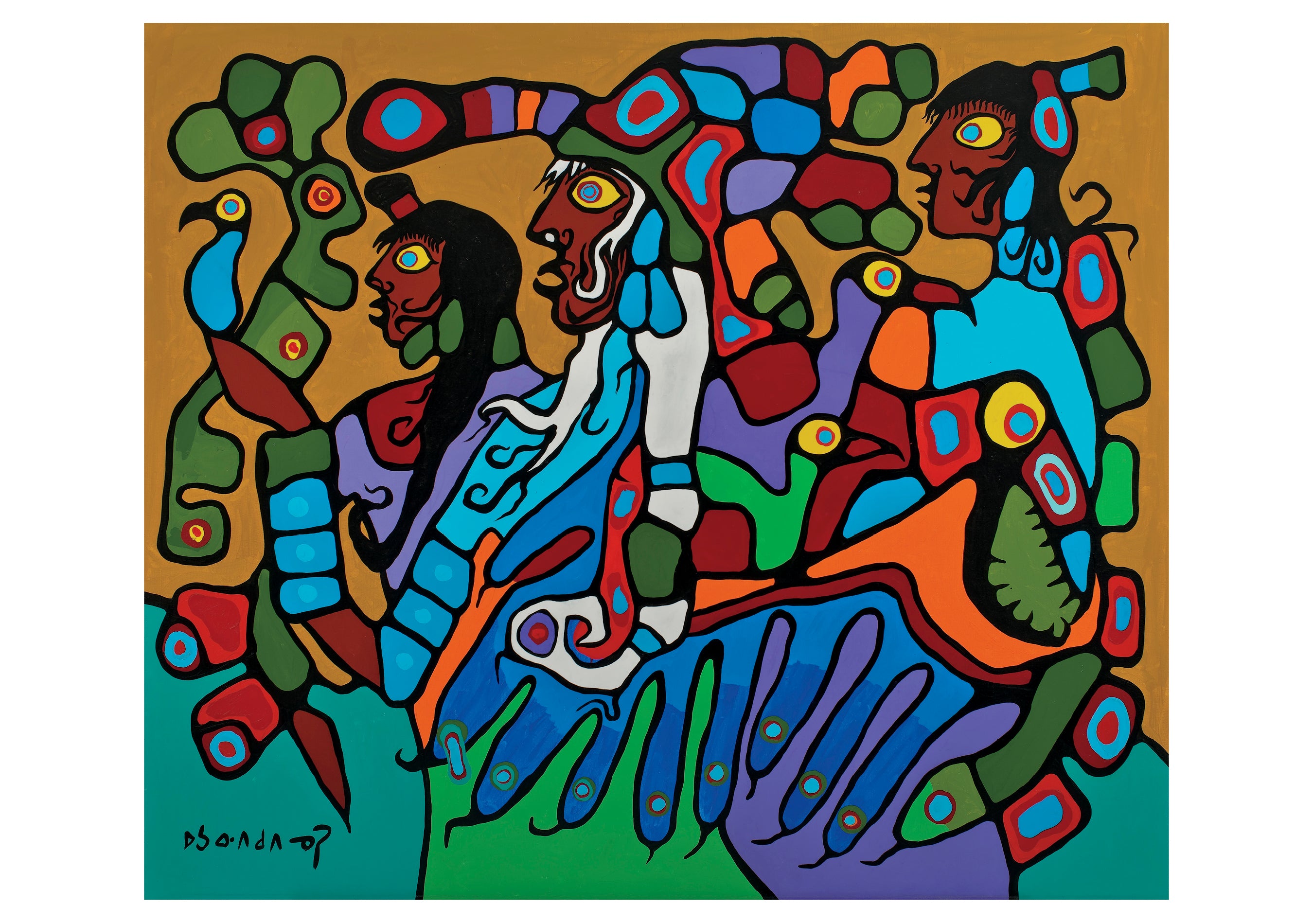 pomegranate-morrisseau-shaman-and-disciples-blanko-karte image 1