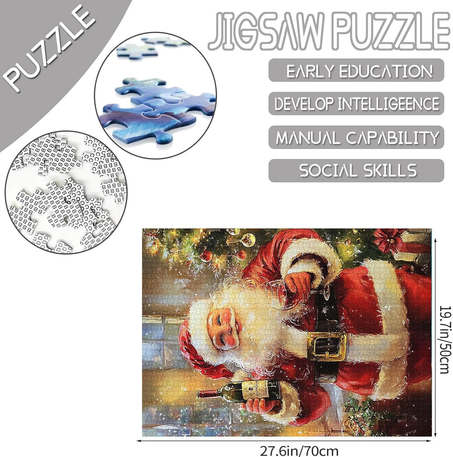 tucocoo-santa-claus-cheers-puzzle-1000-teile-weihnachtsmann image 4