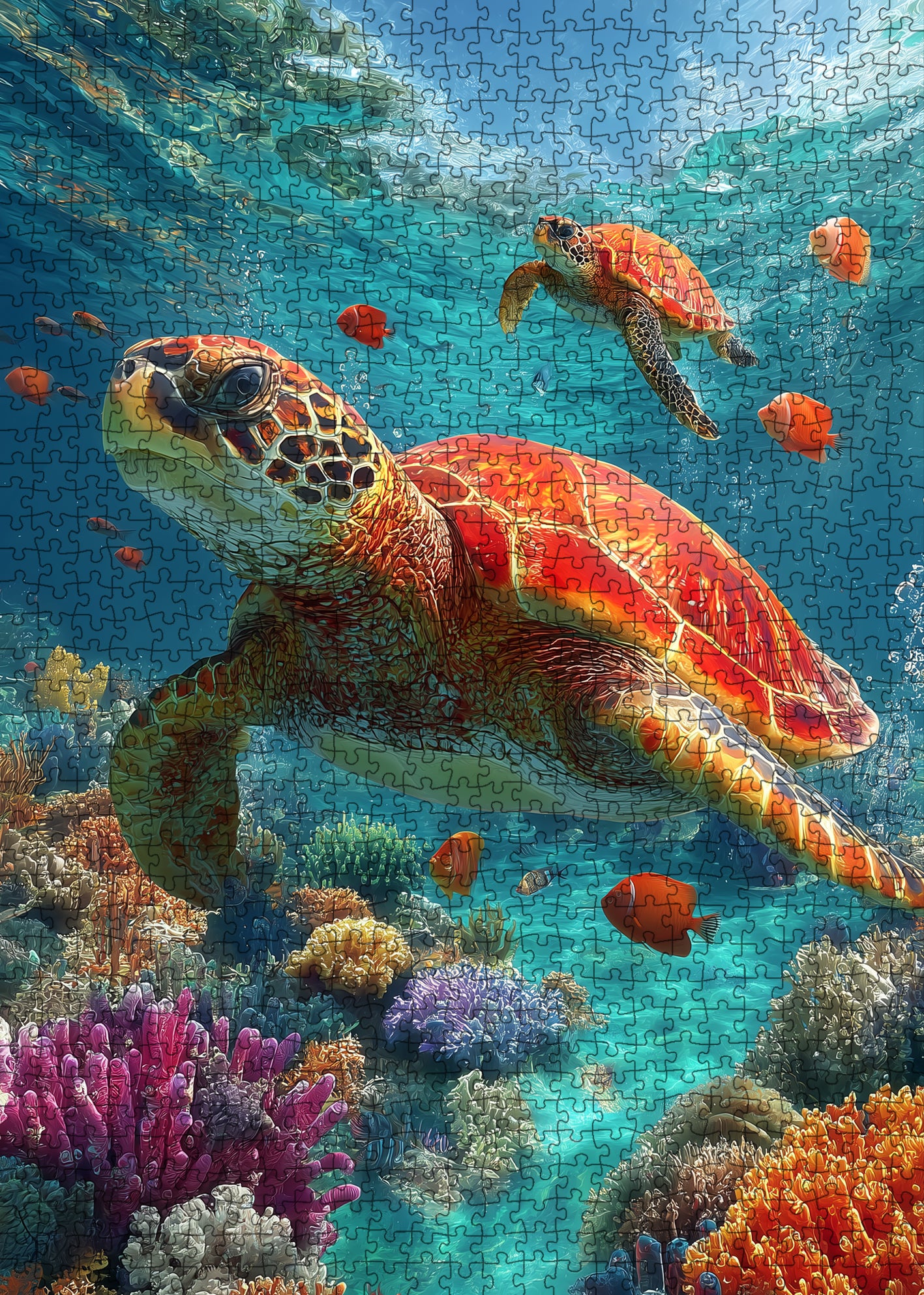 tucocoo-ocean-turtle-paradise-puzzle-1000-teile-meer image 2