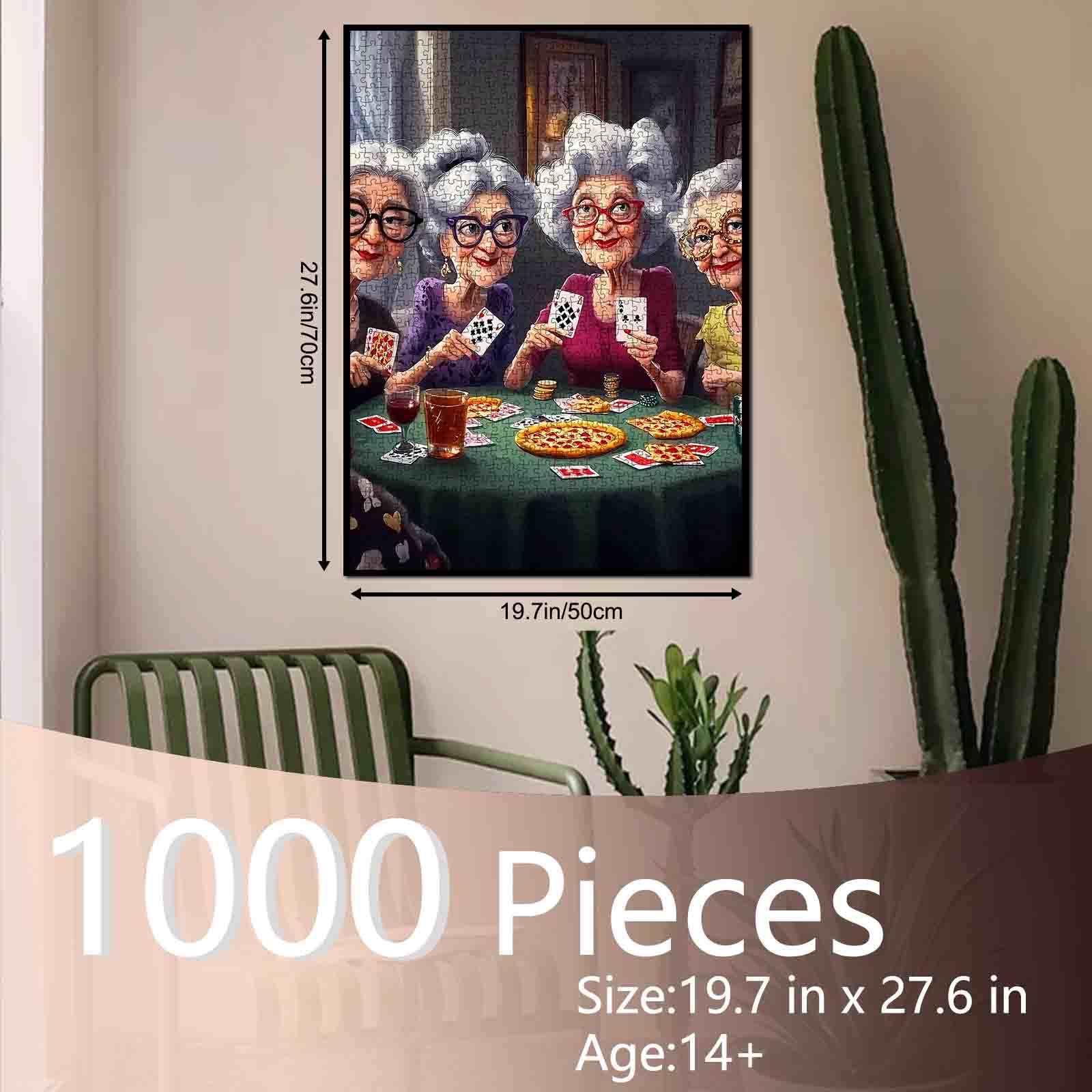 tucocoo-jigsaw-puzzles-puzzle-poker-night-grandmas-1000-teile image 5