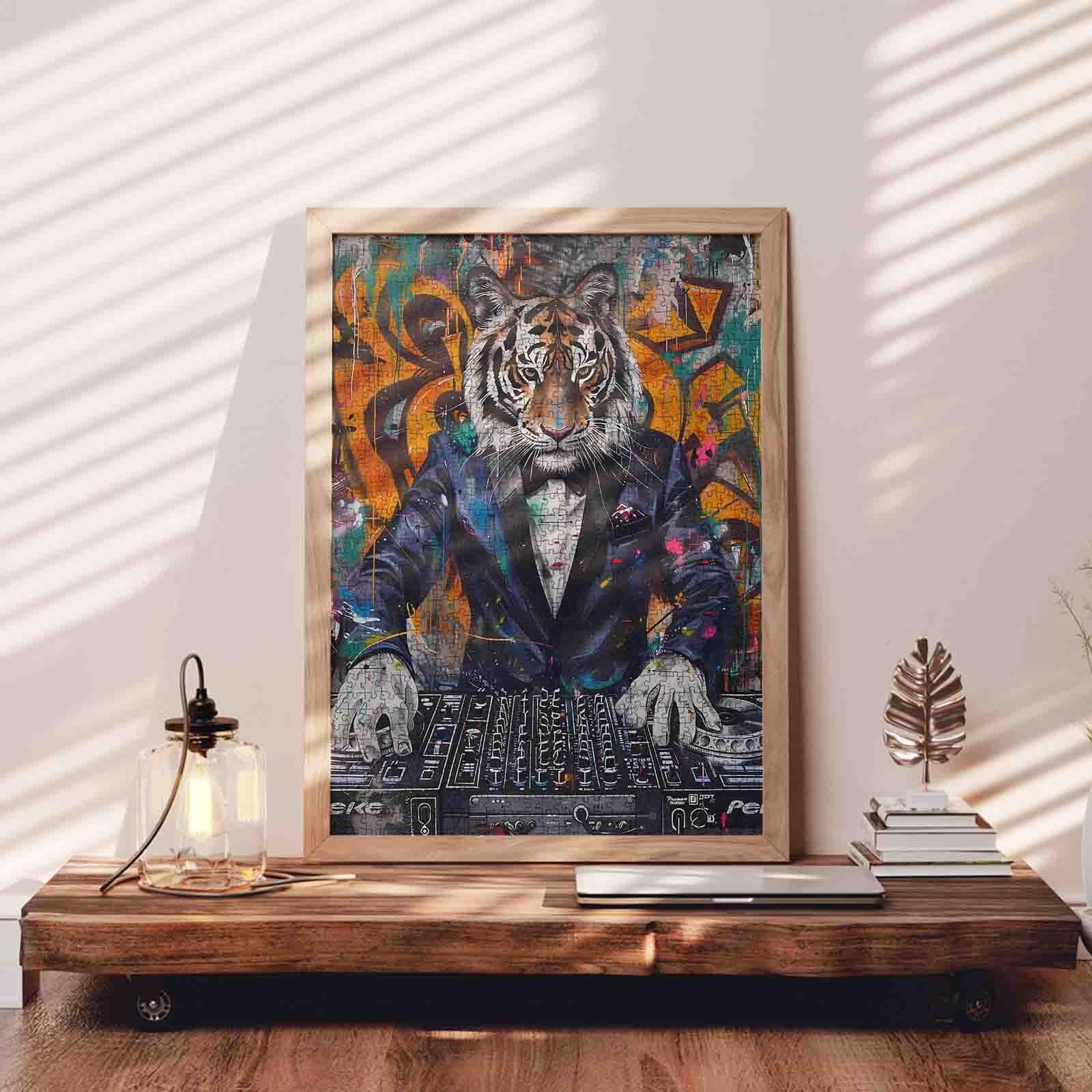 tucocoo-jigsaw-puzzles-tiger-1000-teile-puzzle-dj-graffiti image 3