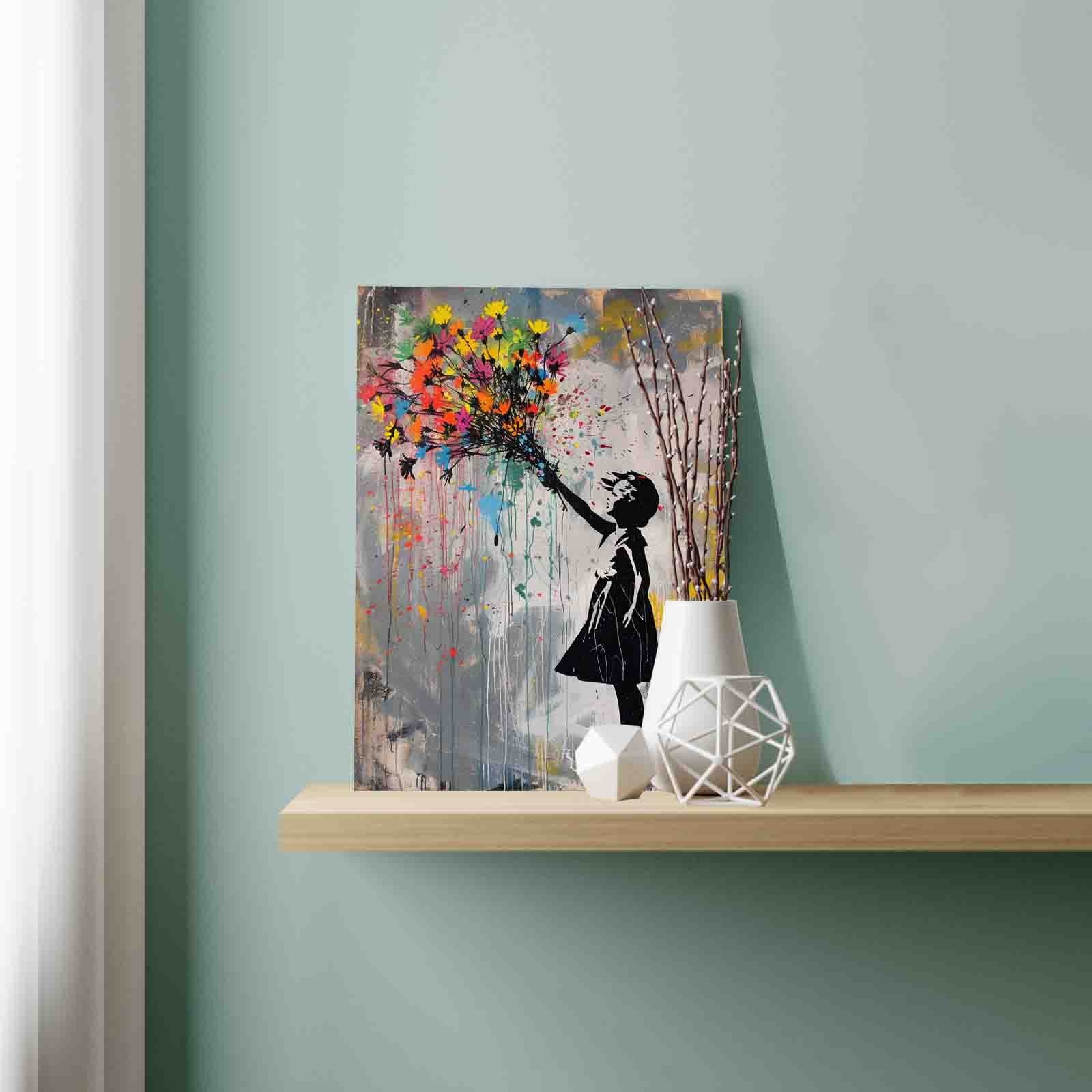 tucocoo-girl-flowers-graffiti-malen-nach-zahlen-40x50 image 3