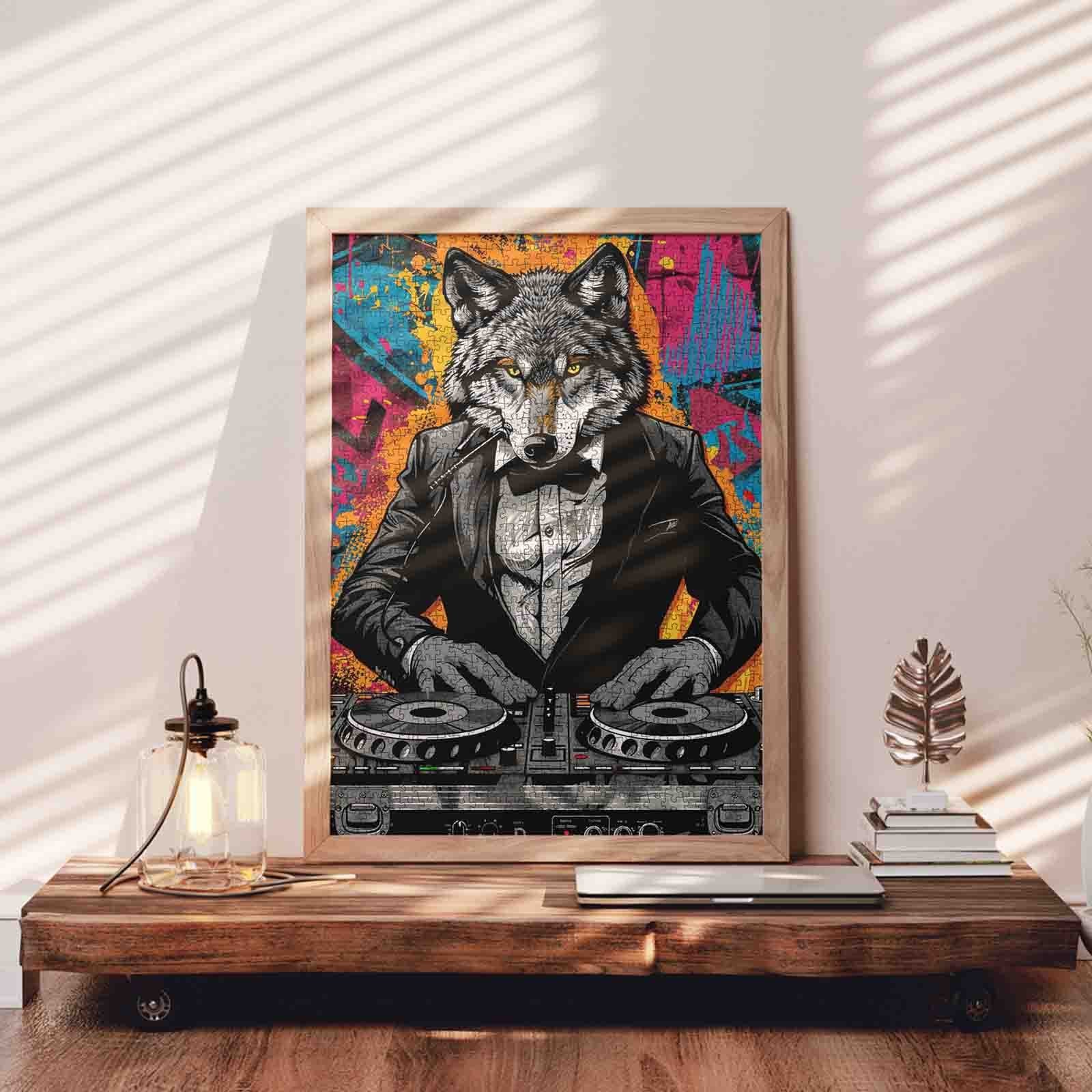 tucocoo-dj-wolf-graffiti-puzzle-1000-teile-neon image 3