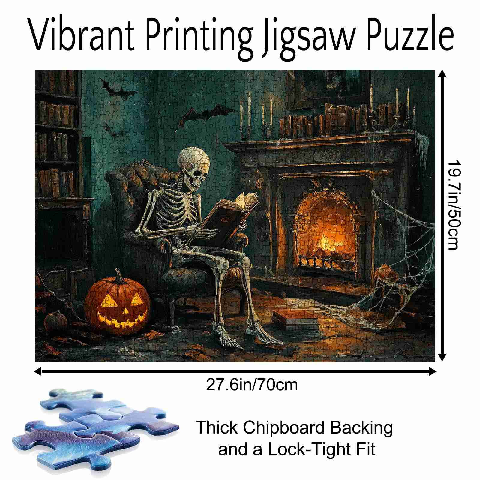 tucocoo-skeleton-reading-fireplace-puzzle-1000-teile image 5