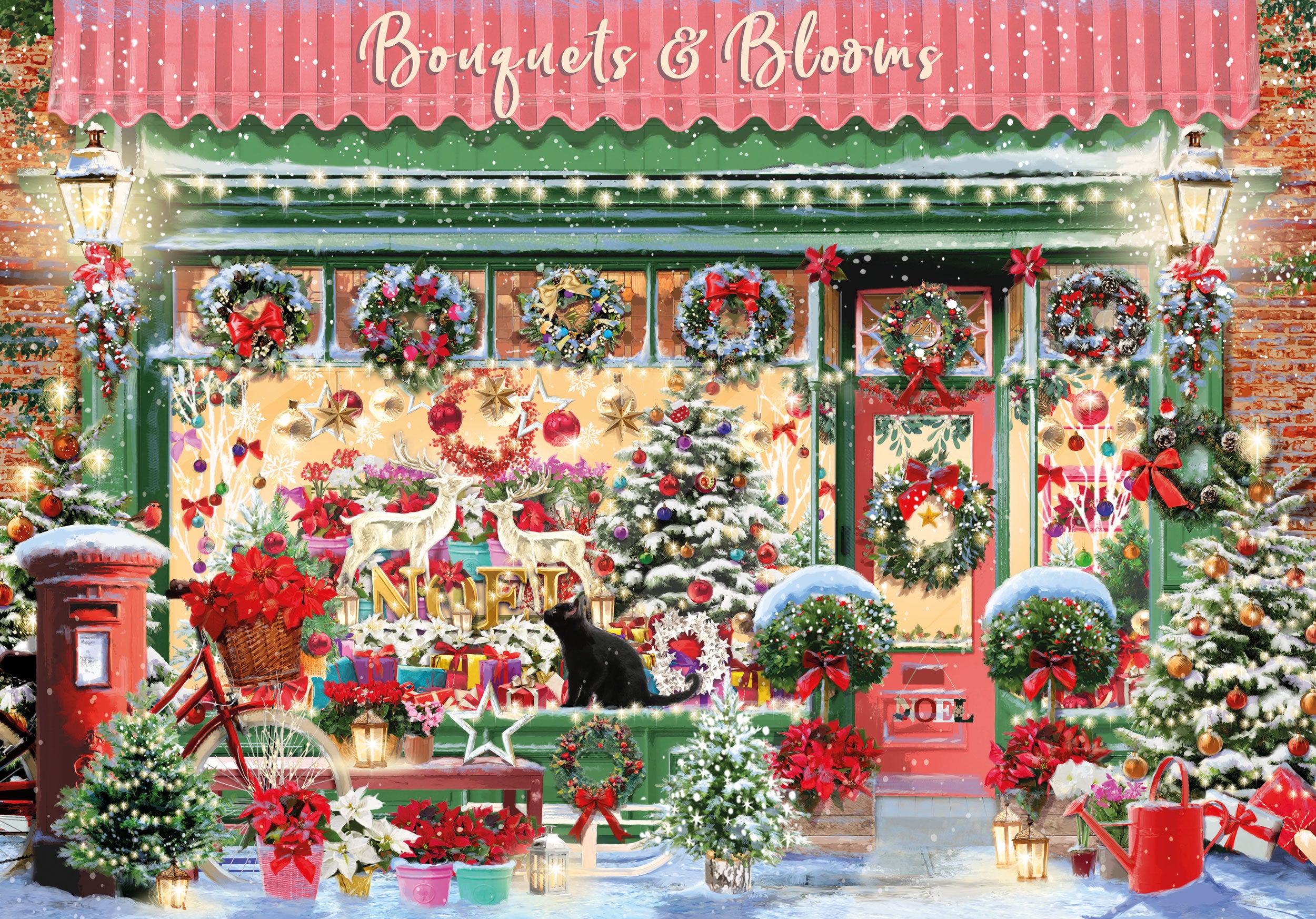 otter-house-500-christmas-florist-puzzle-500-teile-weihnachten image 1