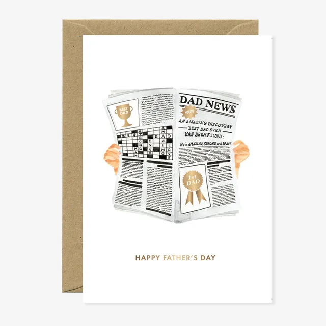 all-the-ways-to-say-newspaper-vatertagskarte-a6-papa-2 image 1