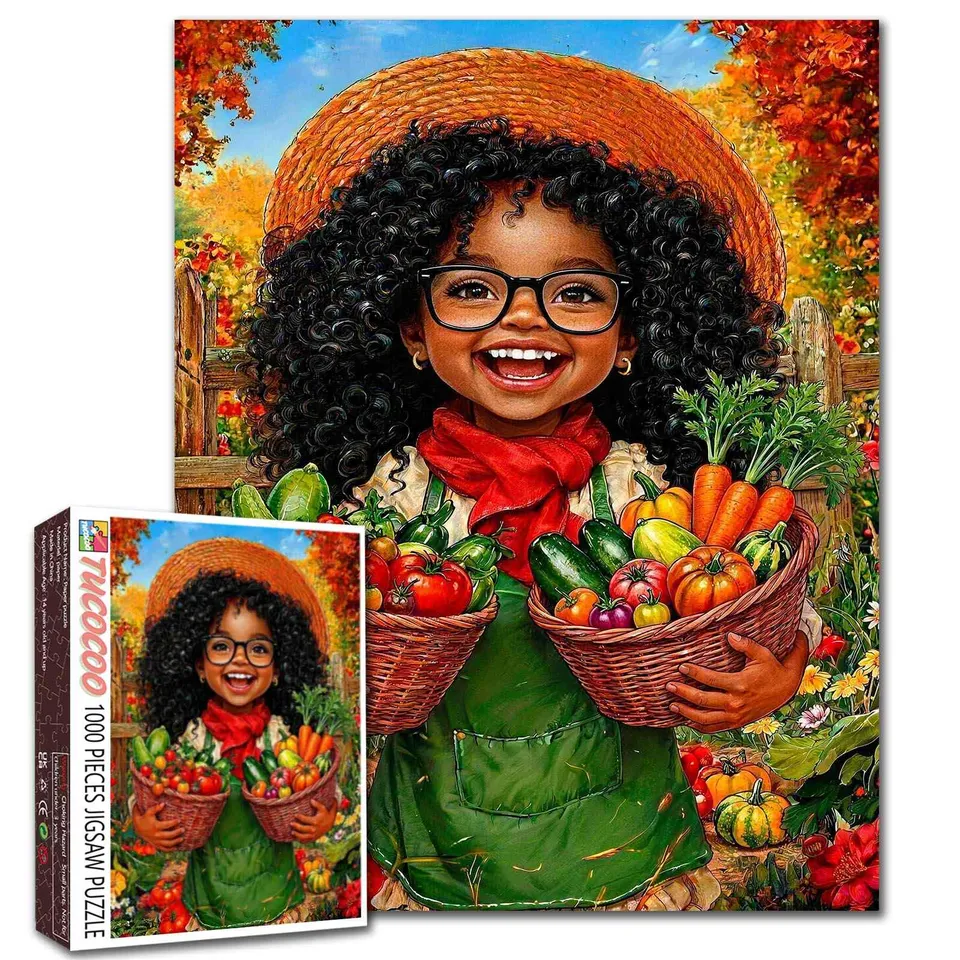 tucocoo-autumn-harvest-garden-girl-puzzle-1000-teile-herbst image 1