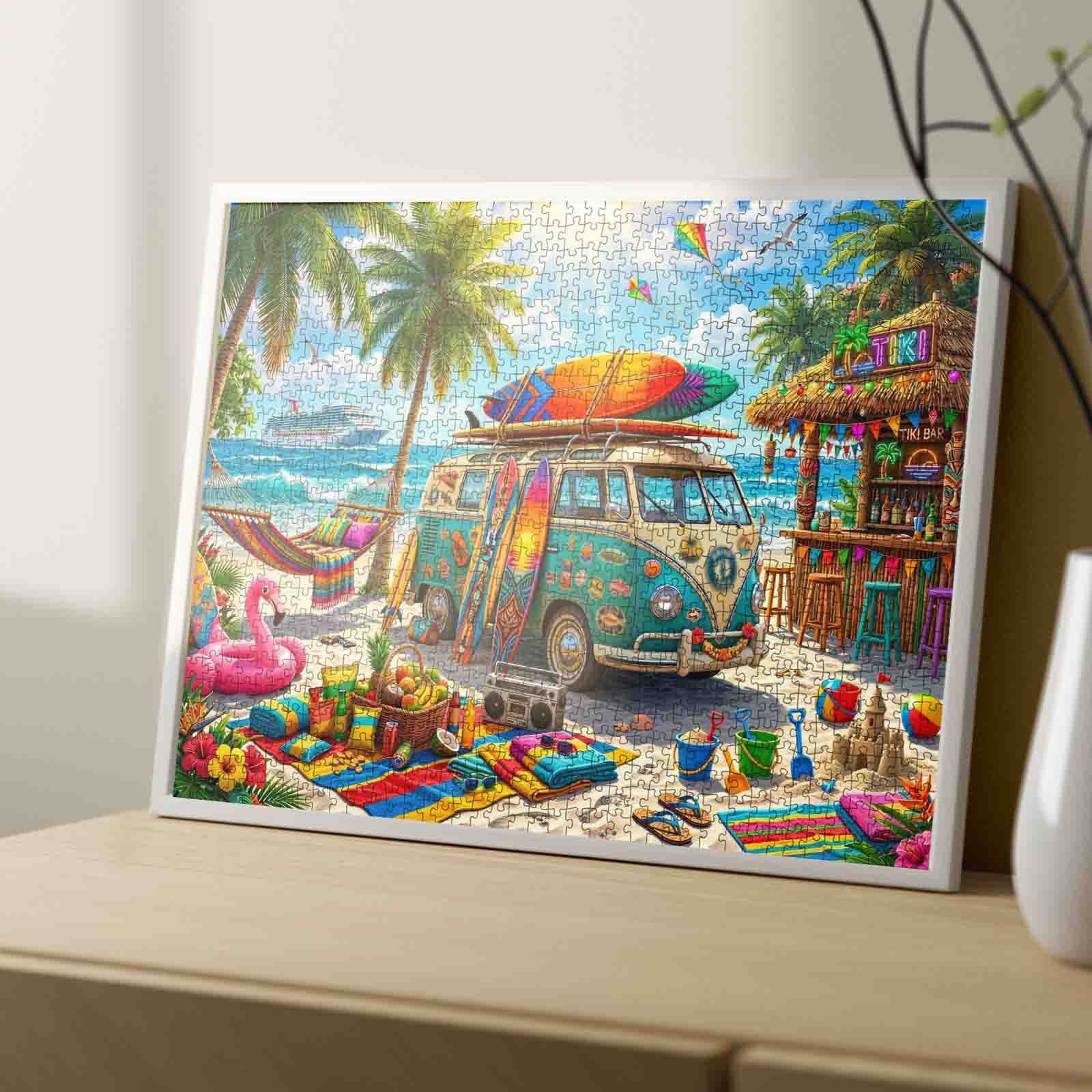 tucocoo-beach-camper-surf-puzzle-1000-teile-landschaft image 4