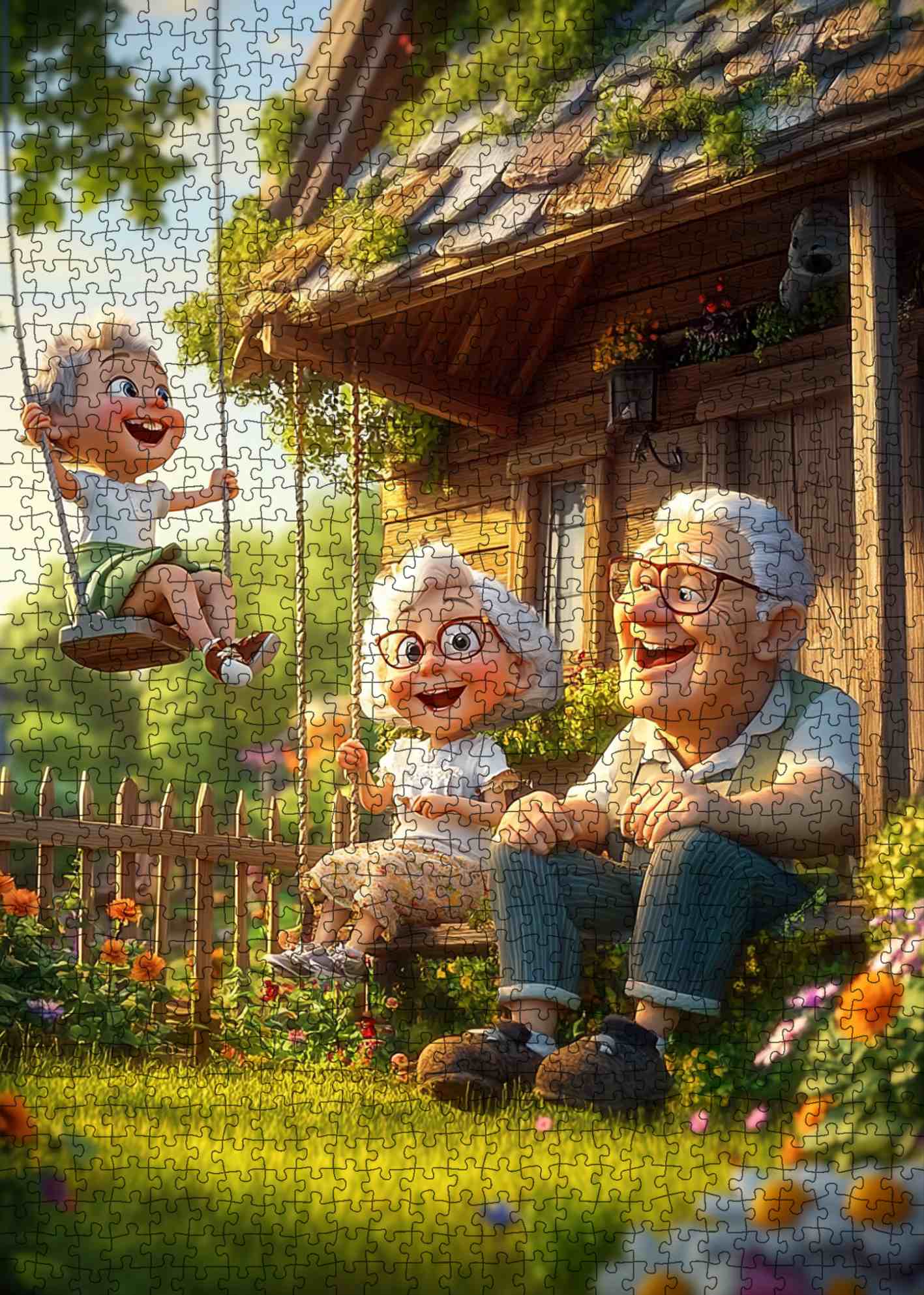 tucocoo-grandparents-garden-swing-puzzle-1000-teile image 2