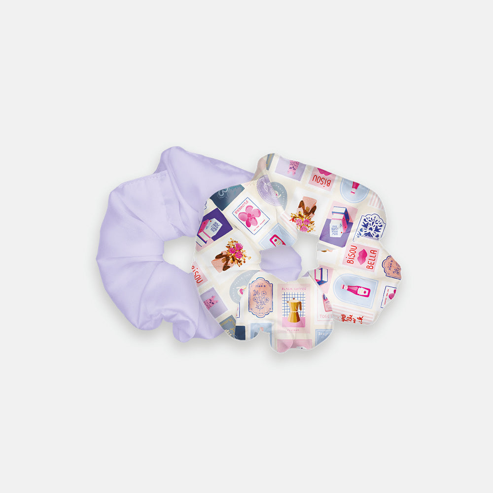all-the-ways-to-say-parma-stamps-scrunchies-duo-haargummi-lila image 1