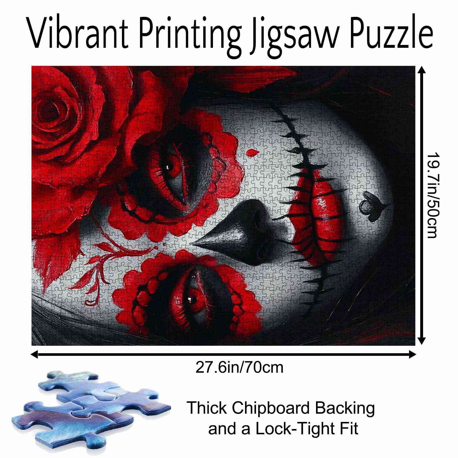 tucocoo-sugar-skull-red-rose-puzzle-1000-teile-portrait image 5