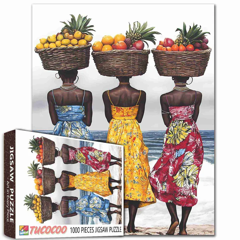 tucocoo-tropical-fruit-carriers-puzzle-1000-teile-frauen image 1