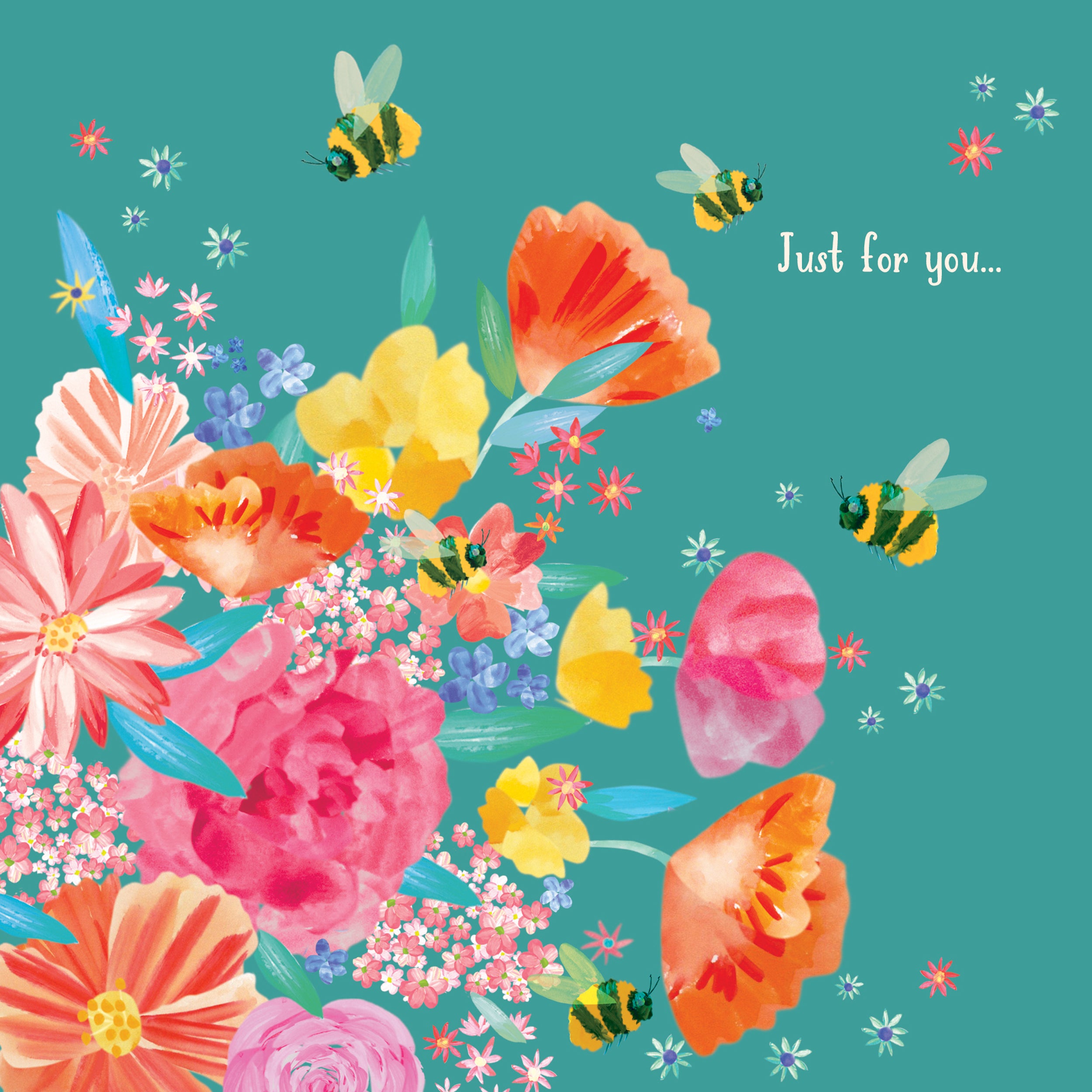 otter-house-fusion-bright-floral-gru-karte-bienen-blumen image 1