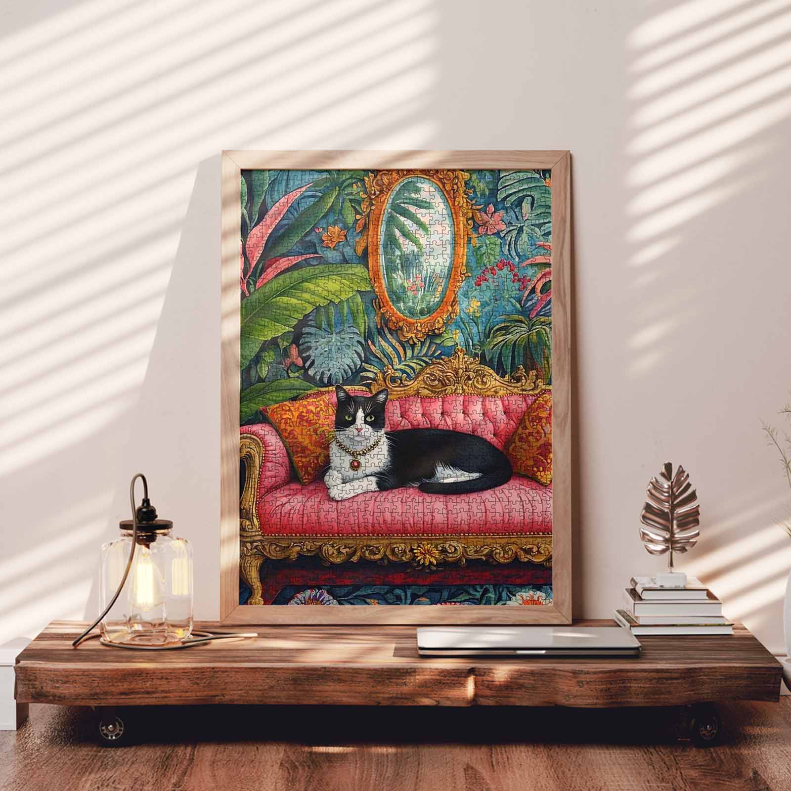 tucocoo-elegant-cat-on-royal-sofa-puzzle-1000-teile-katze image 3