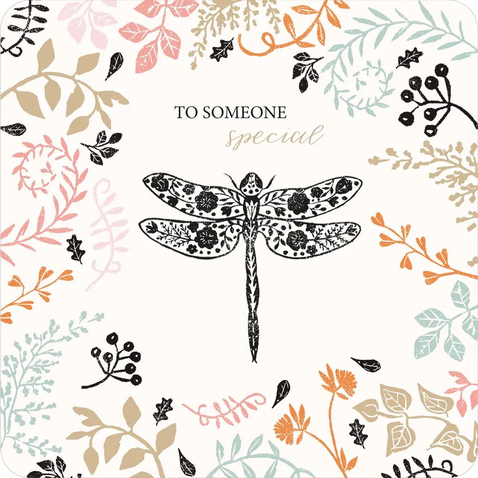 otter-house-brush-ink-dragonfly-gru-karte-libelle image 1