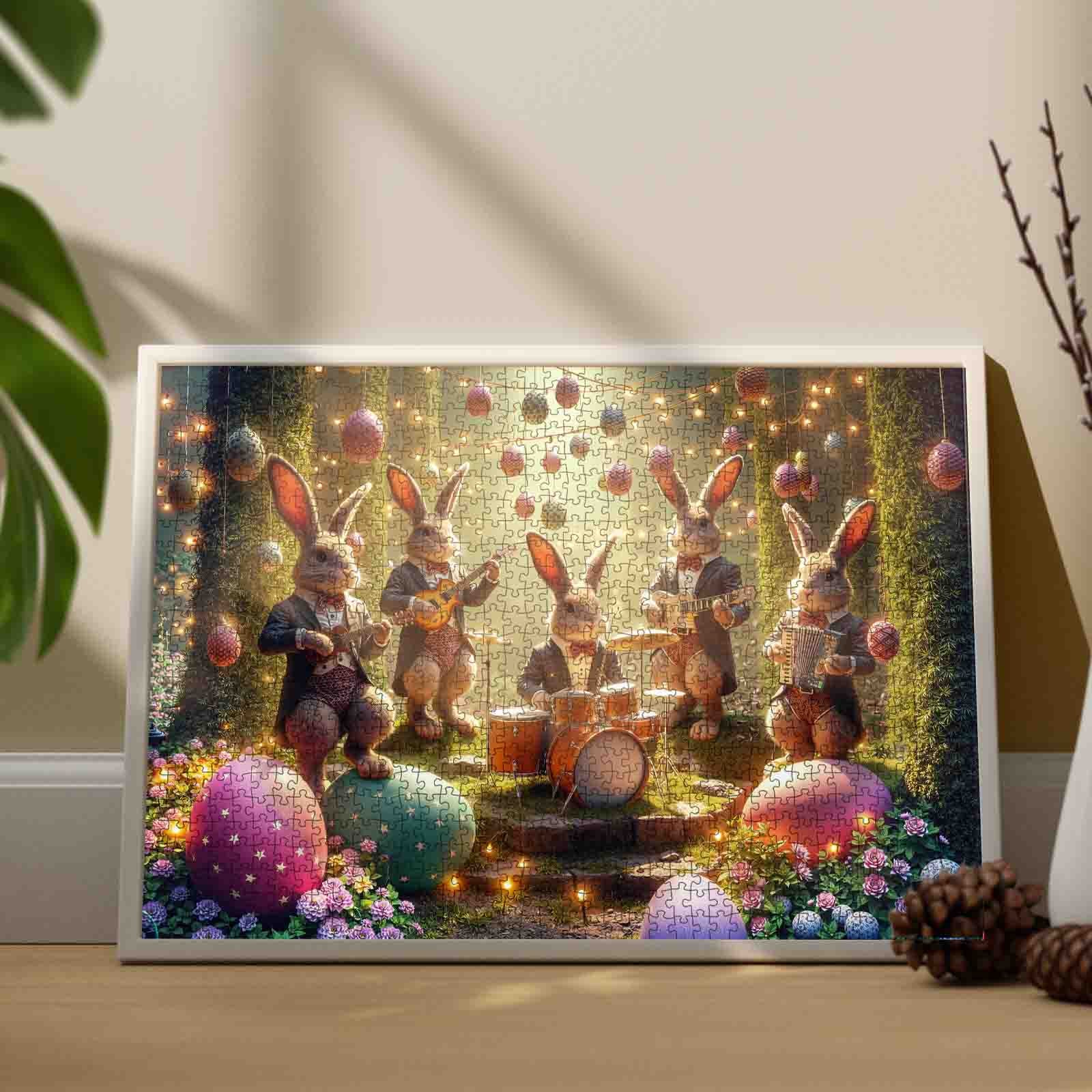 tucocoo-easter-bunny-band-garden-concert-puzzle-1000-teile image 3