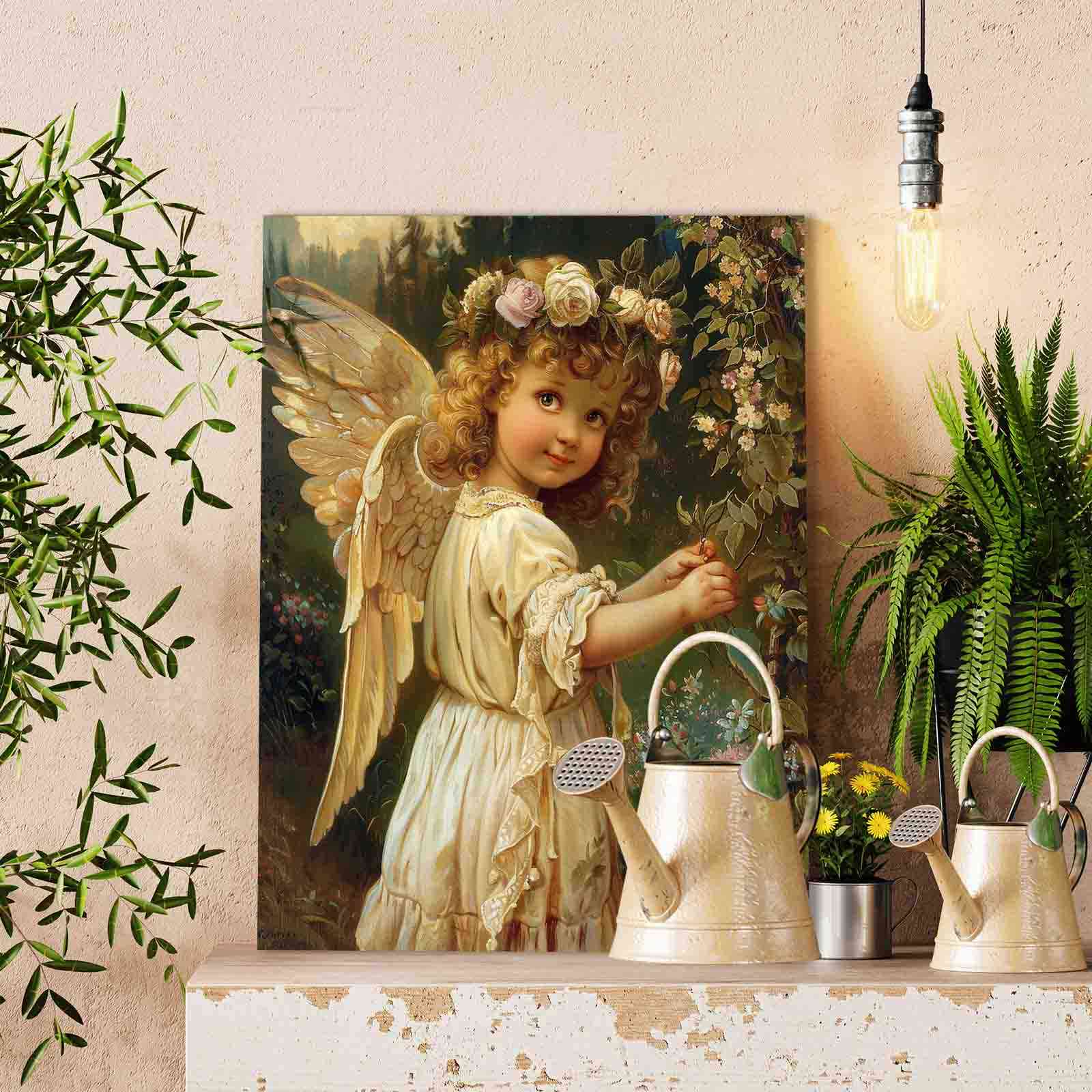 tucocoo-paint-by-numbers-garden-angel-golden-wings-malen-nach-zahlen-40x50 image 2