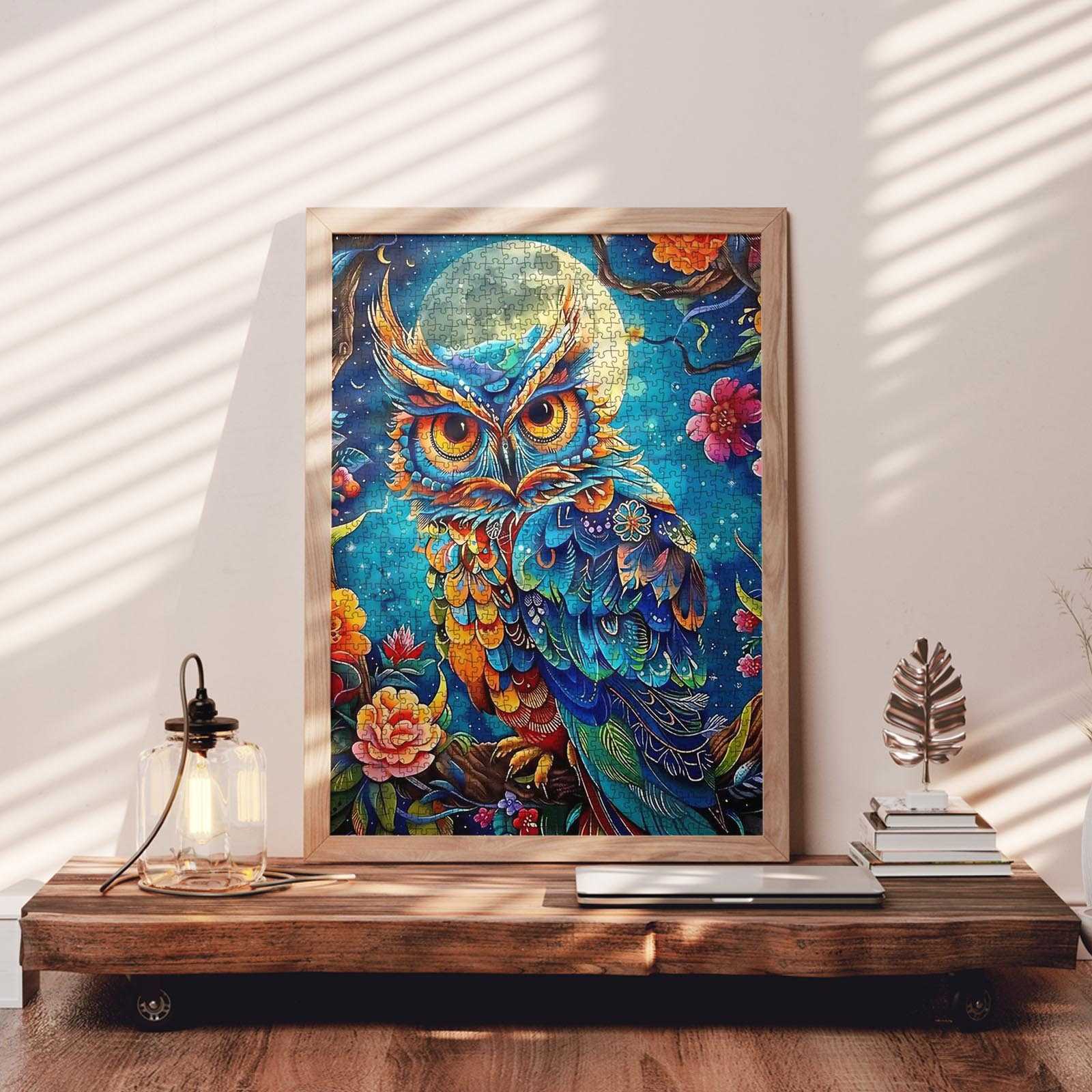 tucocoo-colorful-owl-under-moon-puzzle-1000-teile-eule image 3