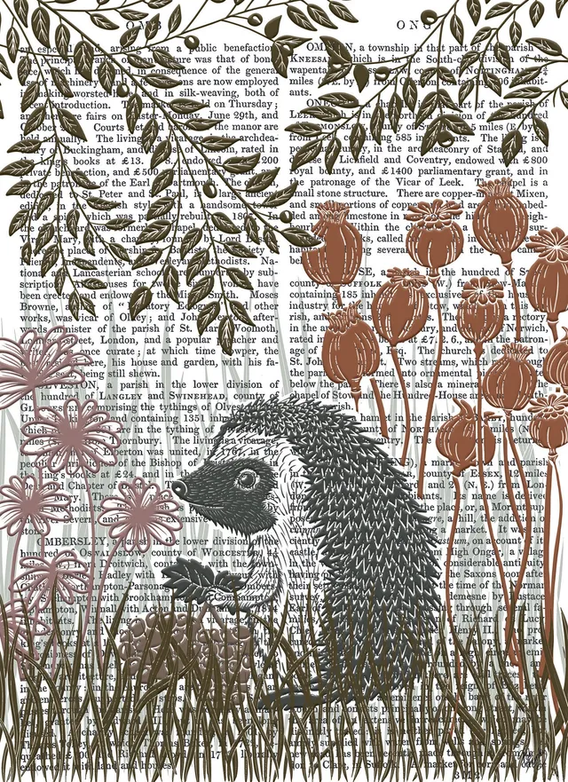 otter-house-fab-funky-country-lane-grusskarte-igel image 1