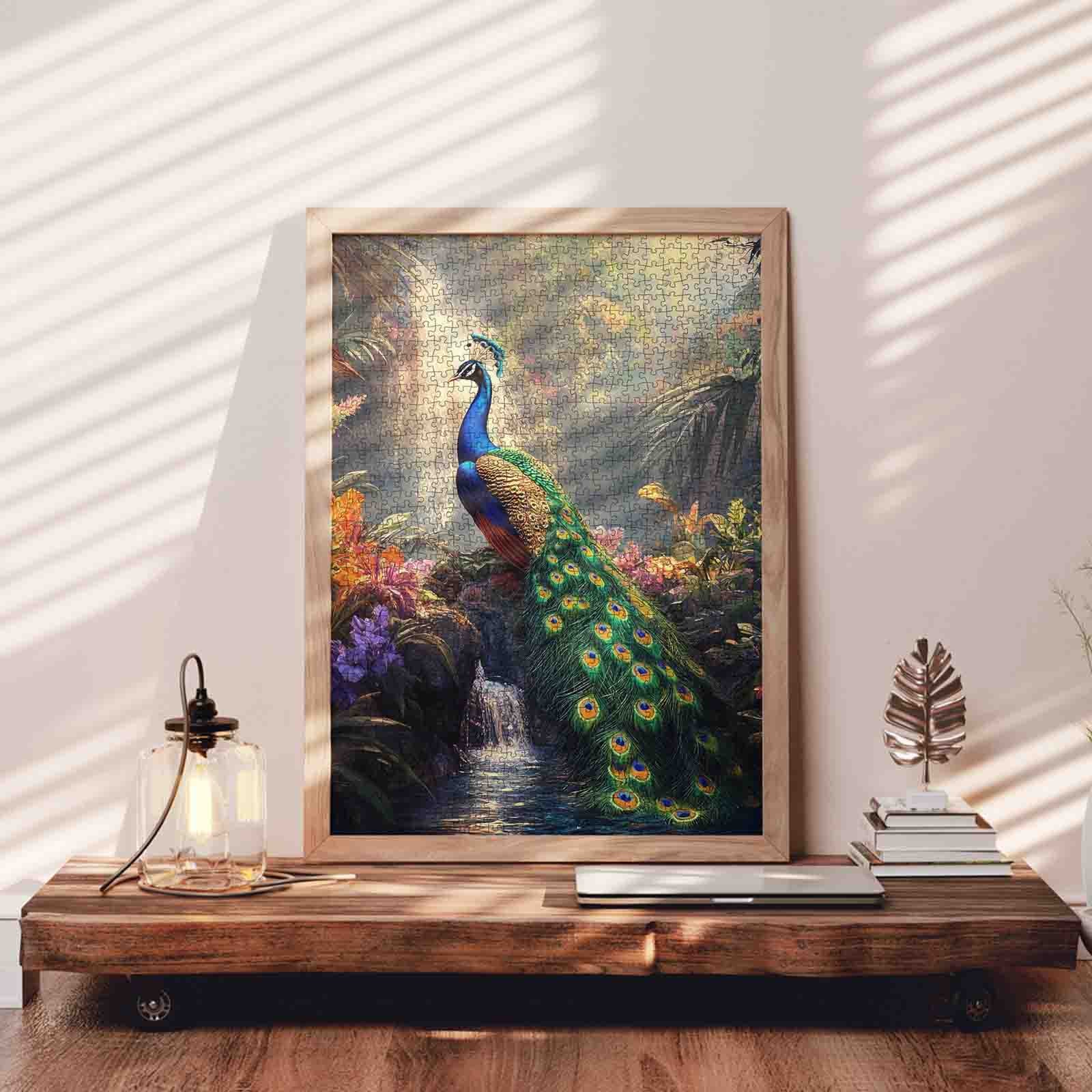tucocoo-majestic-peacock-garden-puzzle-1000-teile-pfau image 3