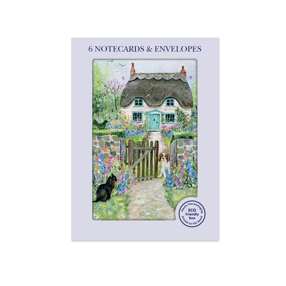 otter-house-mini-klappkarten-countryside-cottage-6er-set image 1