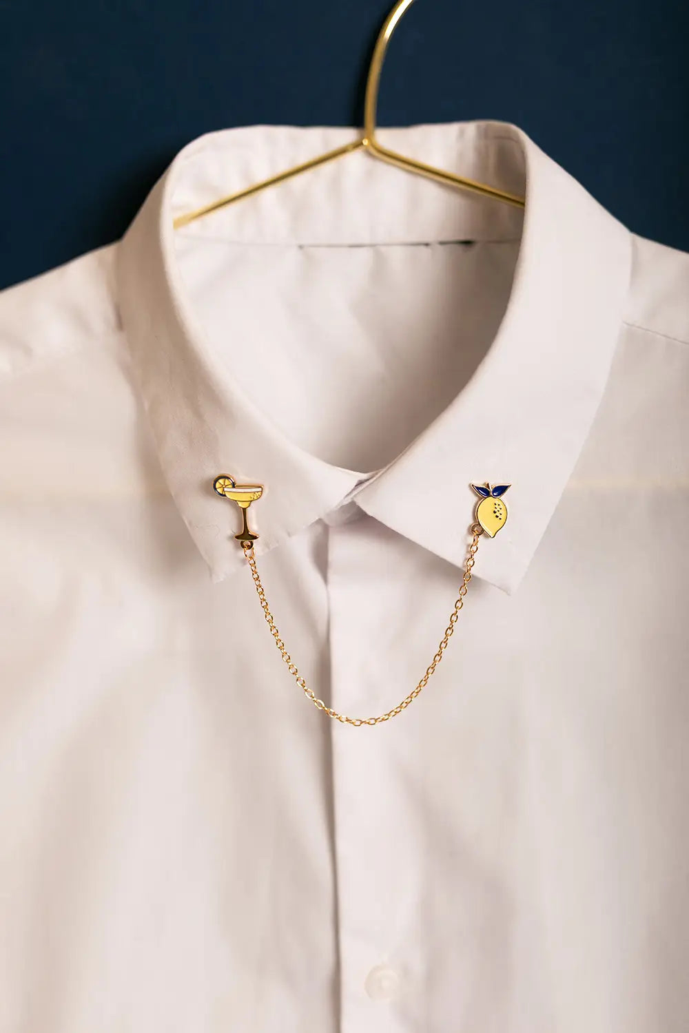 all-the-ways-to-say-margarita-chain-pins-gold-emaille-duo image 2