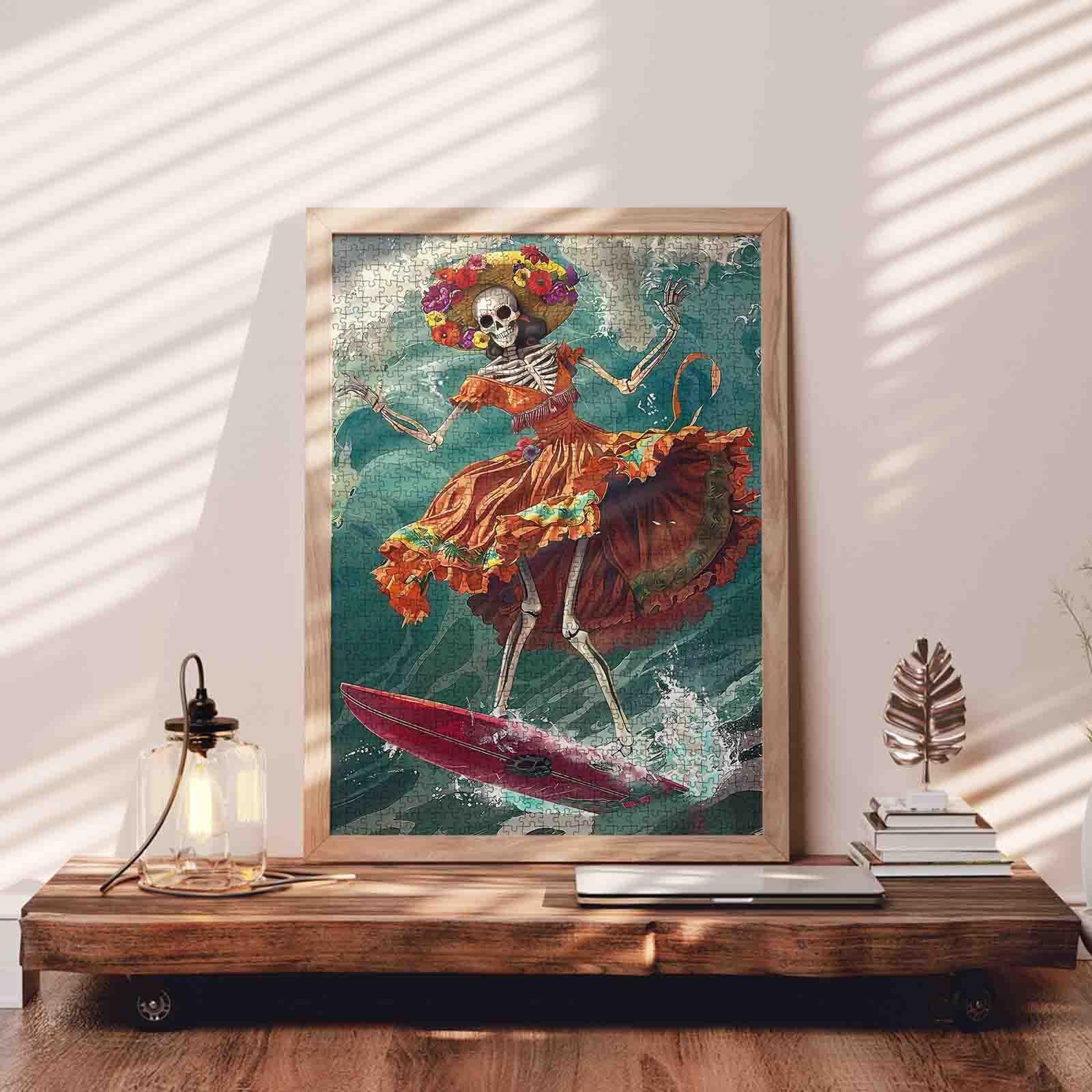 tucocoo-surfing-fiesta-skeleton-puzzle-1000-teile-skelett image 3
