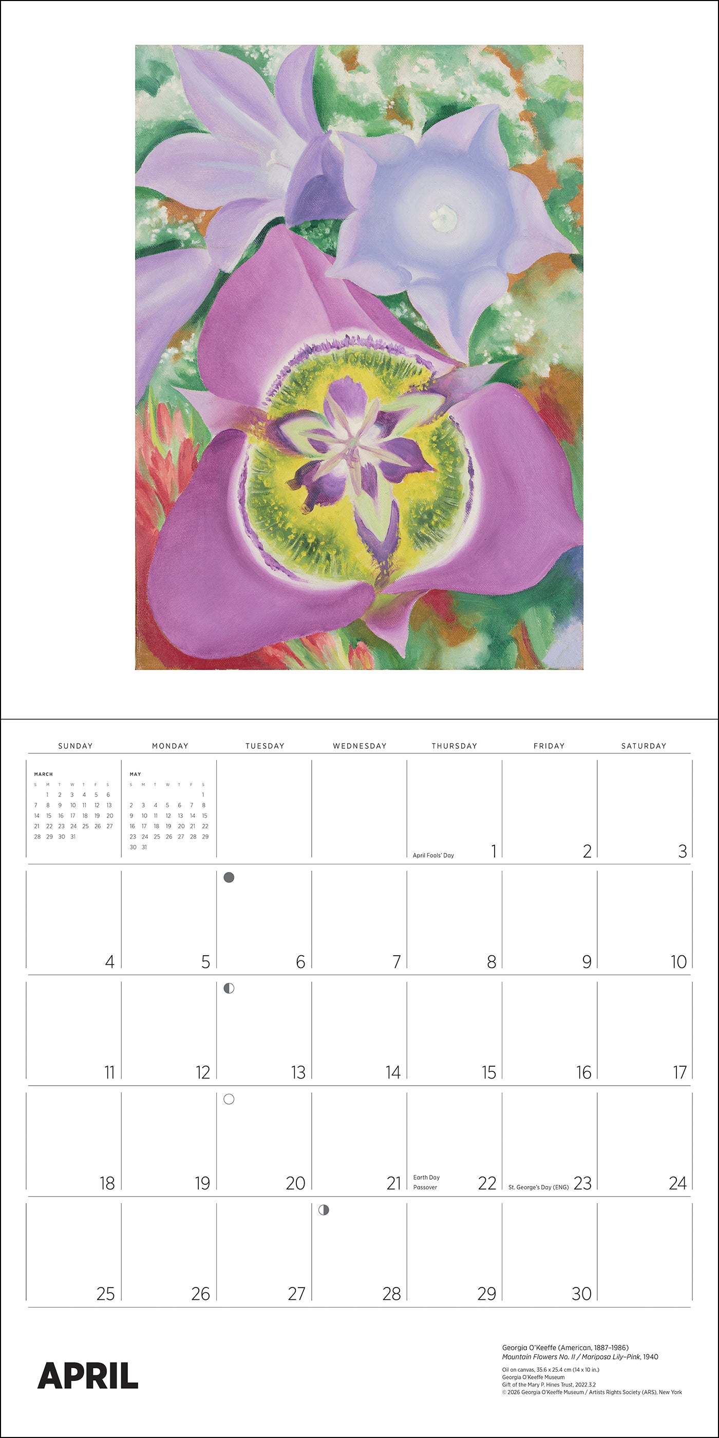pomegranate-georgia-o-keeffe-2027-wandkalender-blumen image 4