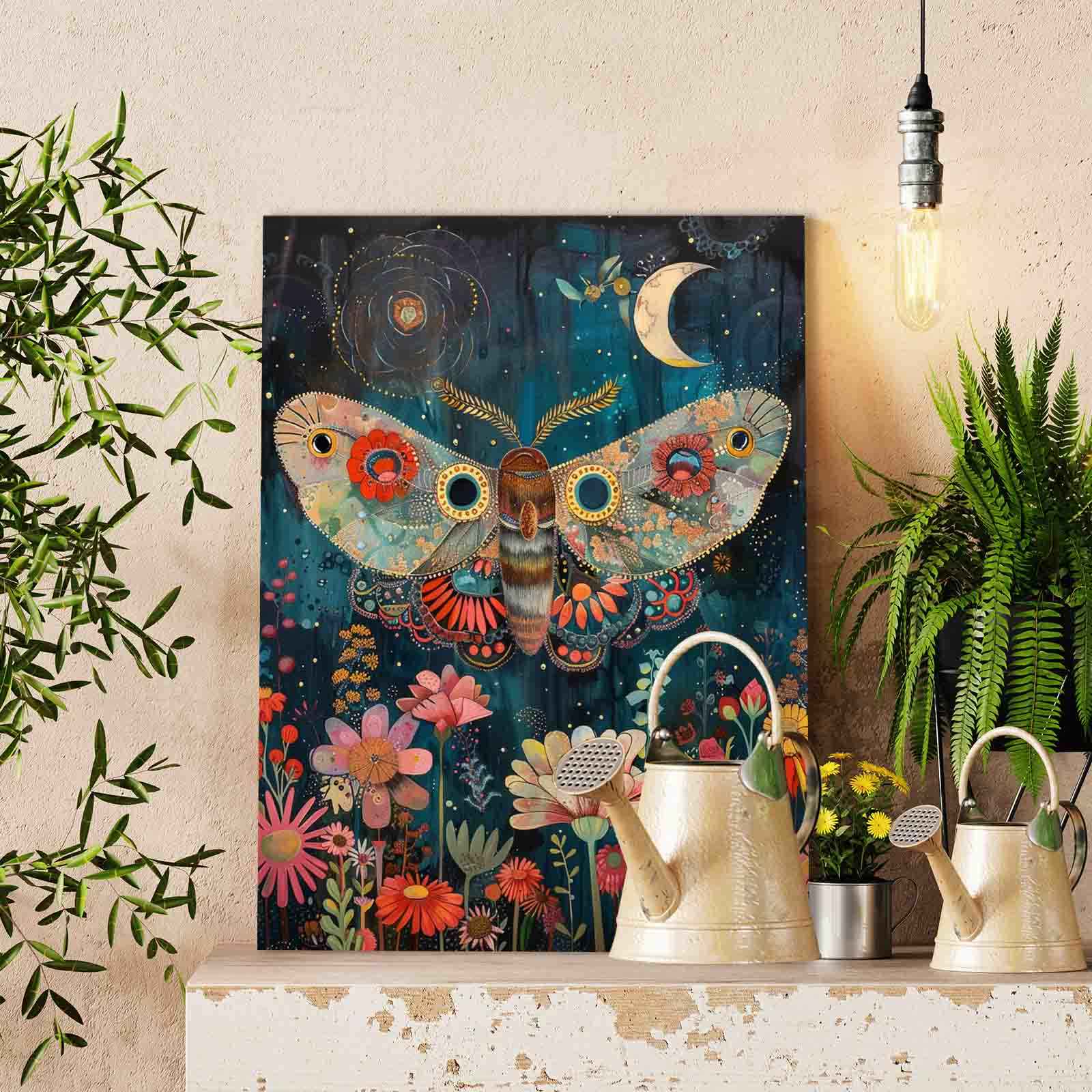 tucocoo-floral-moth-malen-nach-zahlen-40x50cm-ohne-rahmen image 2