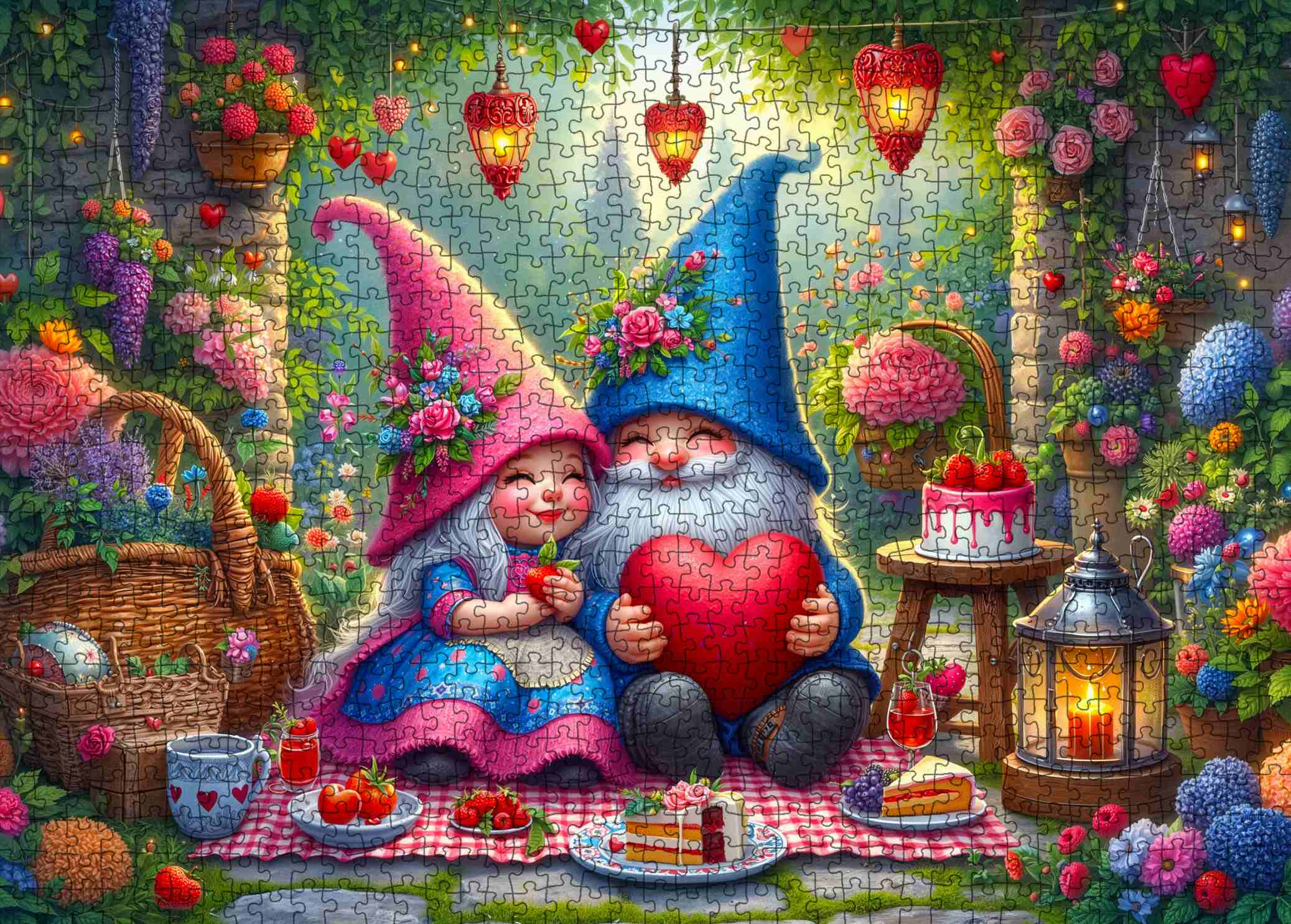 tucocoo-jigsaw-puzzles-enchanted-gnome-love-garden-puzzle-1000-teile image 2
