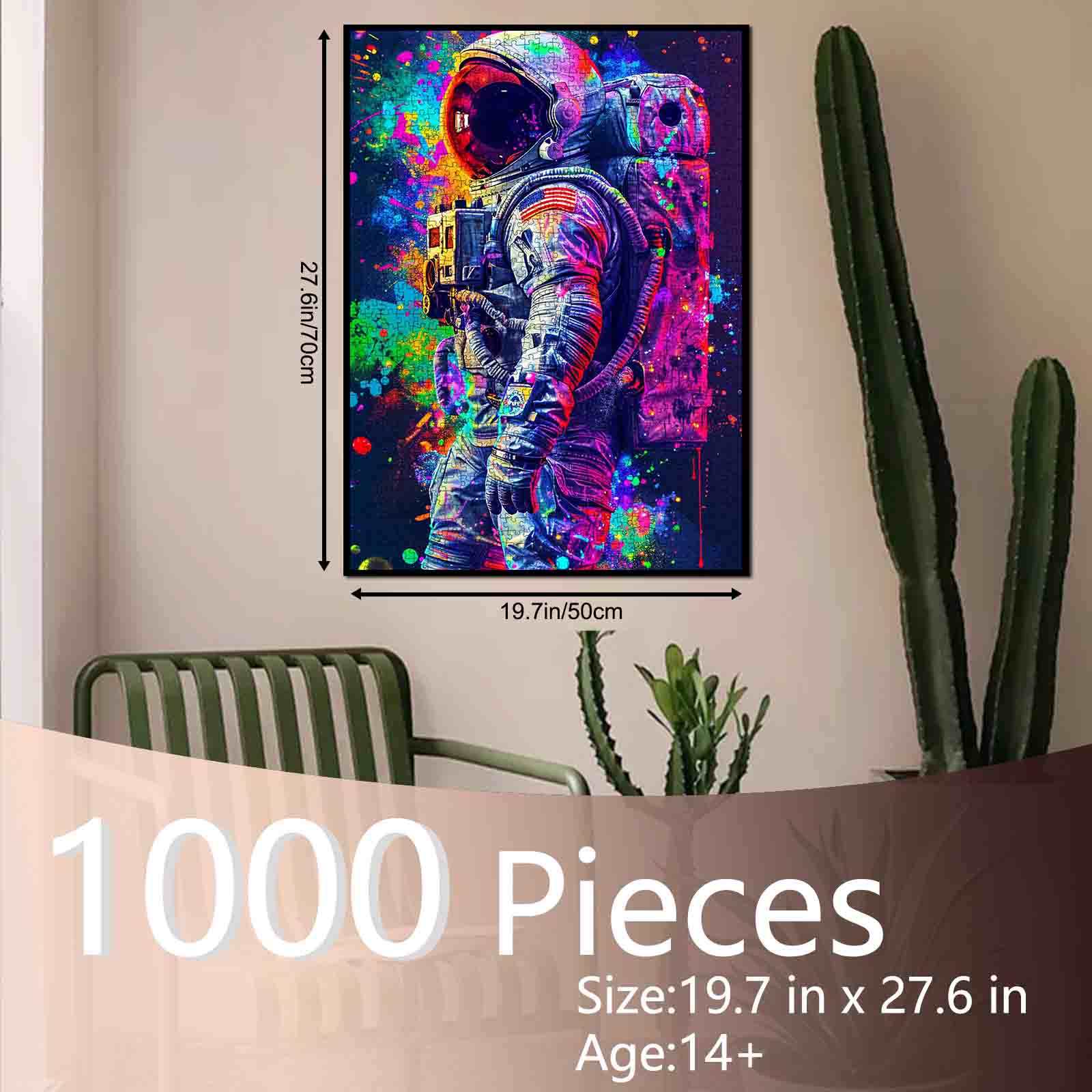 tucocoo-purple-graffiti-astronaut-puzzle-1000-teile-space image 5