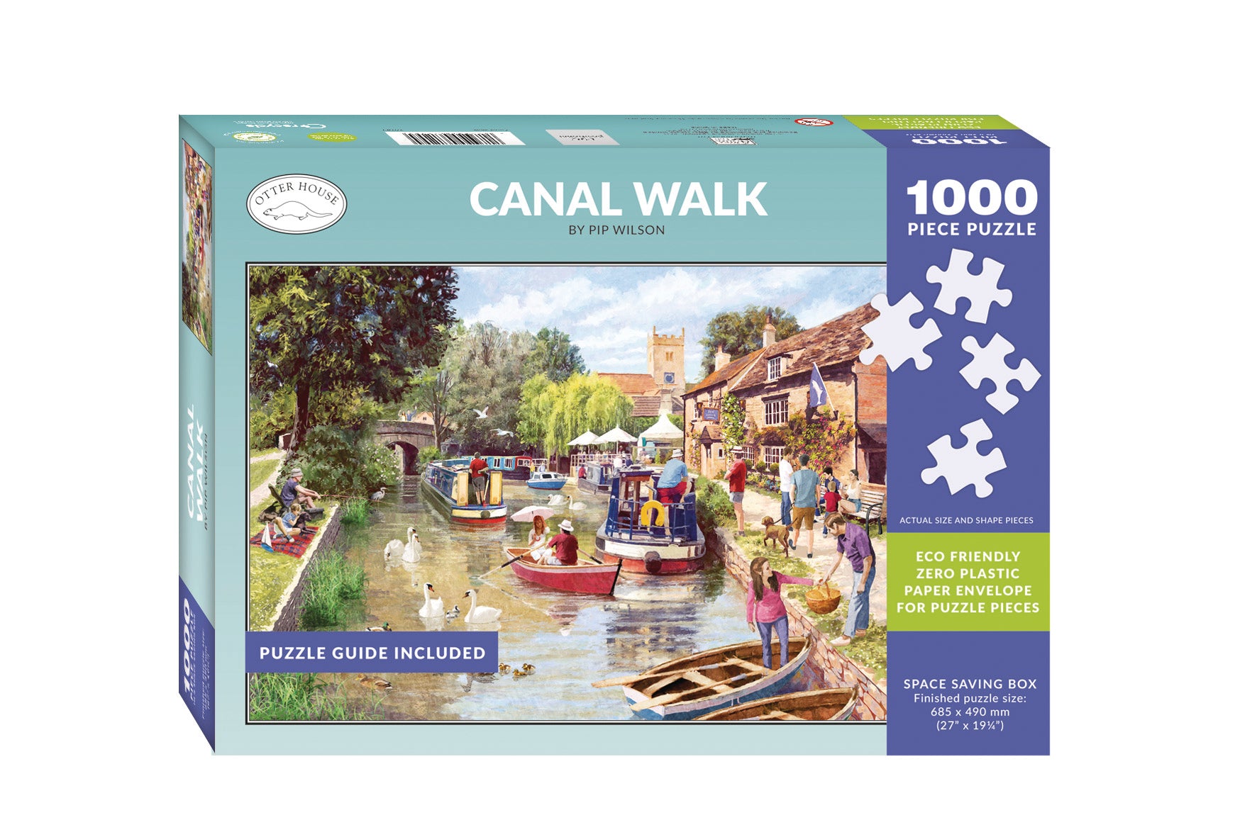 otter-house-canal-walk-1000-teile-puzzle-hund-ente image 2