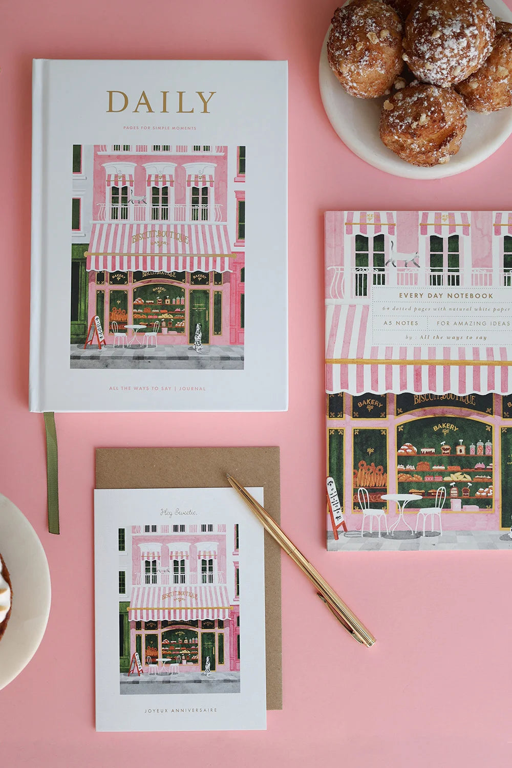 all-the-ways-to-say-birthday-bakery-gru-karte-a6-goldfolie image 3