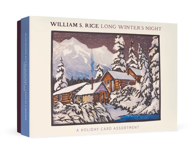 pomegranate-william-s-rice-long-winter-s-night-weihnachtskarten-20er-set image 1