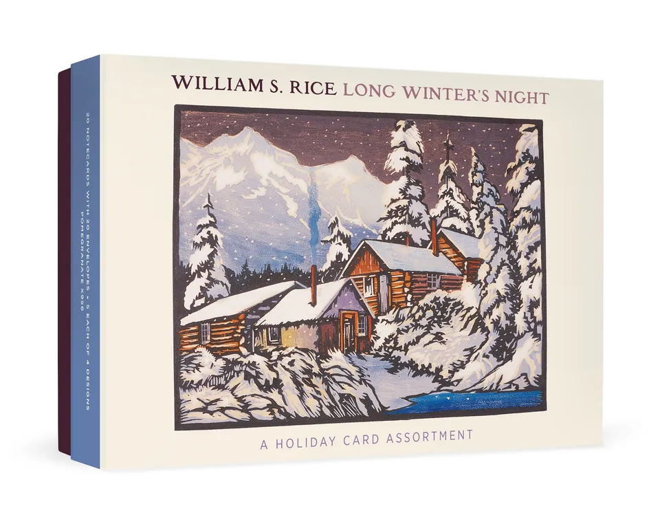 pomegranate-william-s-rice-long-winter-s-night-weihnachtskarten-20er-set image 1