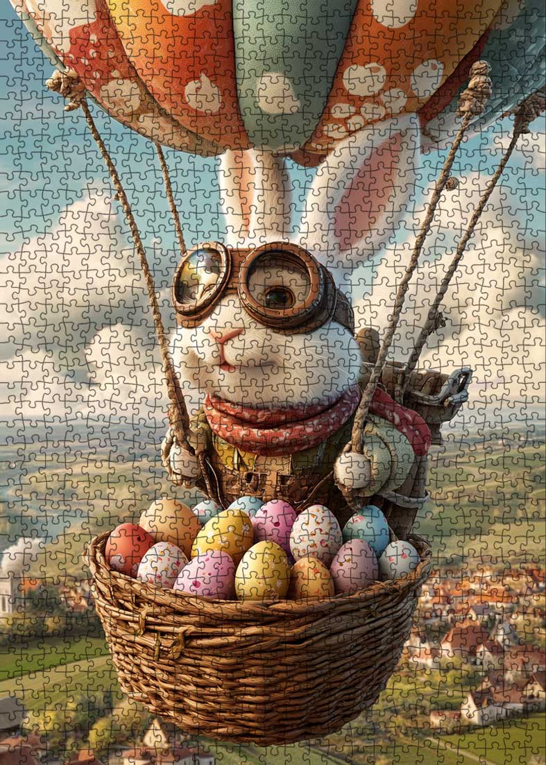 tucocoo-easter-bunny-hot-air-balloon-puzzle-1000-teile-ostern-hase image 2