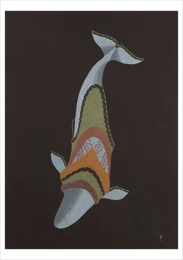 pomegranate-tim-pitsiulak-whale-sounding-klappkarte-blanko image 1