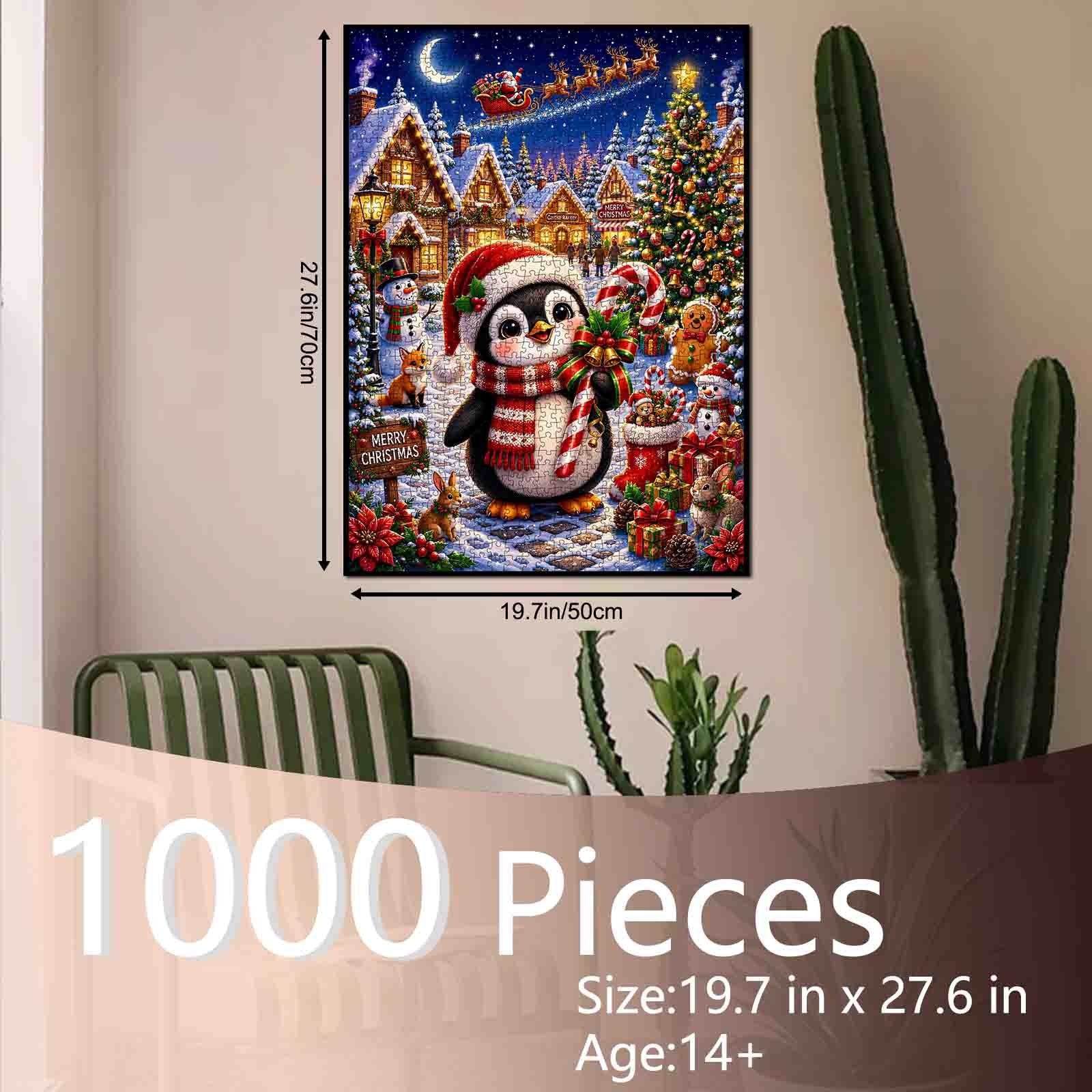 tucocoo-jigsaw-puzzles-christmas-penguin-puzzle-1000-teile-winter image 5