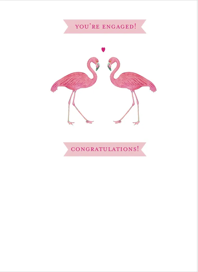 otter-house-greetings-cards-flamingos-verlobungskarte image 1