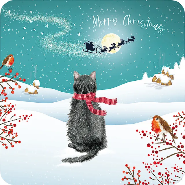 otter-house-santa-s-visit-weihnachtskarten-10er-pack-charity image 1