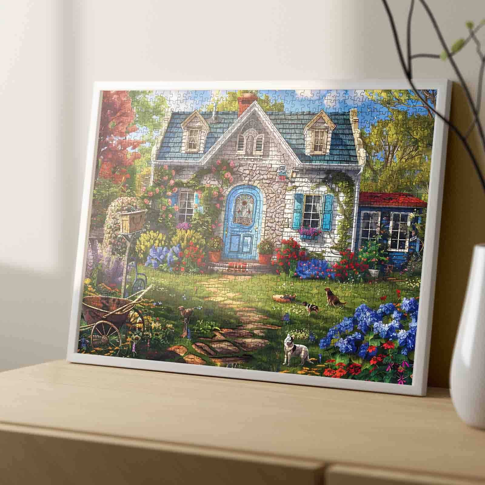 tucocoo-blue-door-house-puzzle-1000-teile-cottage image 4