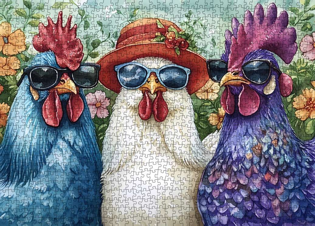 tucocoo-3-blue-roosters-puzzle-1000-teile-h-hne image 2