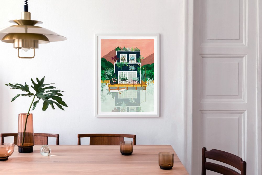 all-the-ways-to-say-posters-cabine-poster-50x70-cm-tropen-aquarell image 2