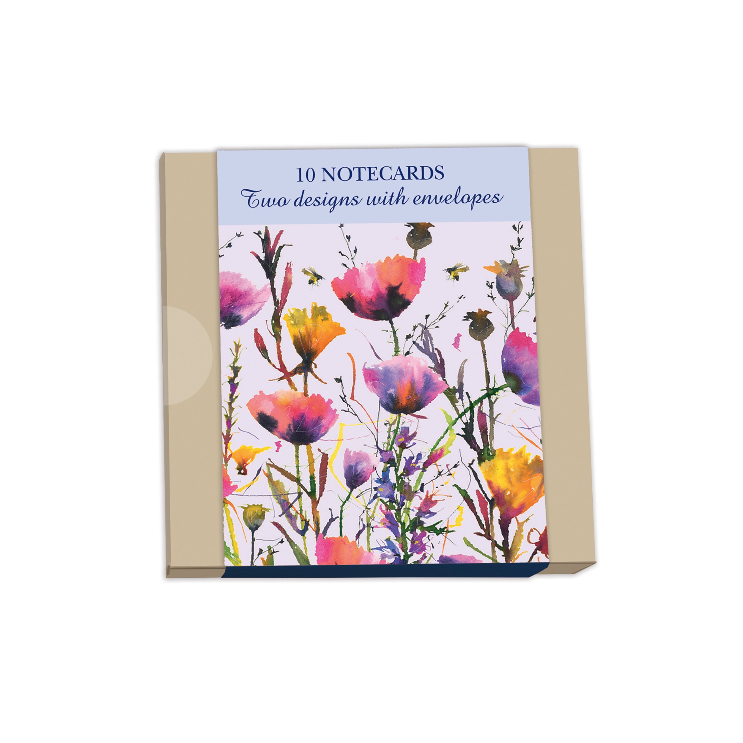 otter-house-watercolour-poppies-karten-set-10-karten-mohn image 1