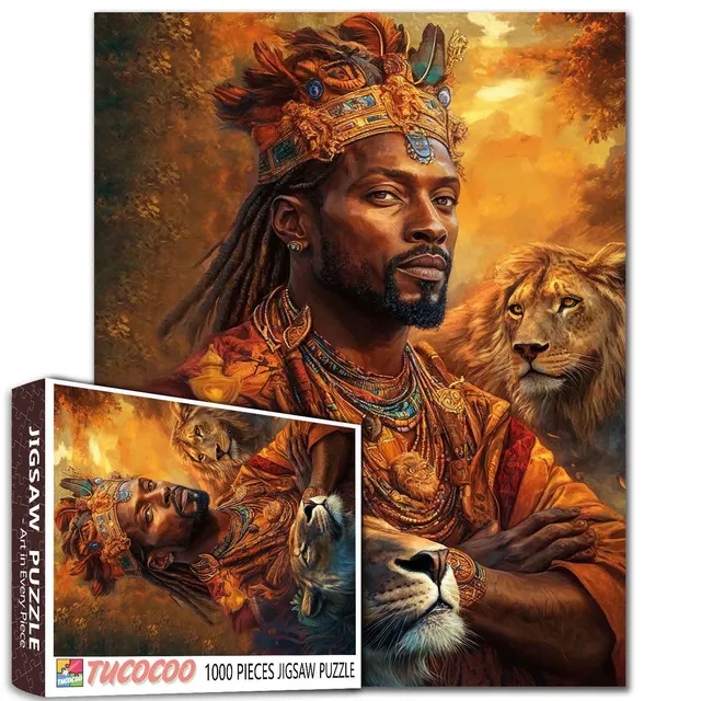 tucocoo-king-of-the-wild-with-loyal-lion-puzzle-1000-teile image 1